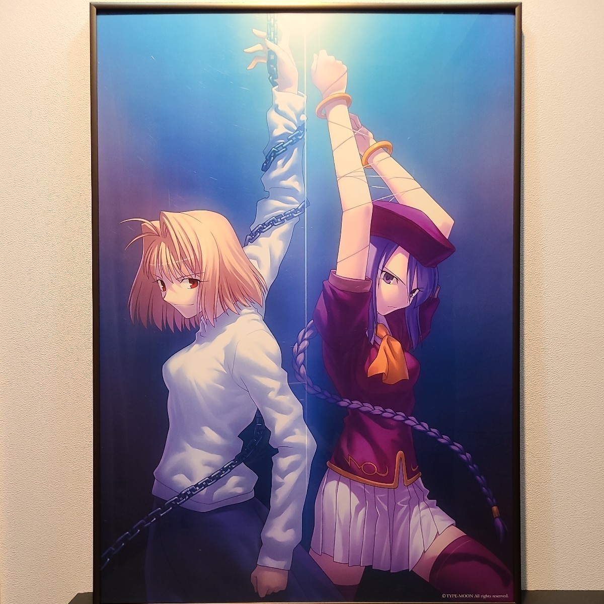 月姫 アルクェイド・ブリュンスタッド MELTY BLOOD シオン・エルトナム・アトラシア B2サイズ 公式ポスター【希少美品】当時物