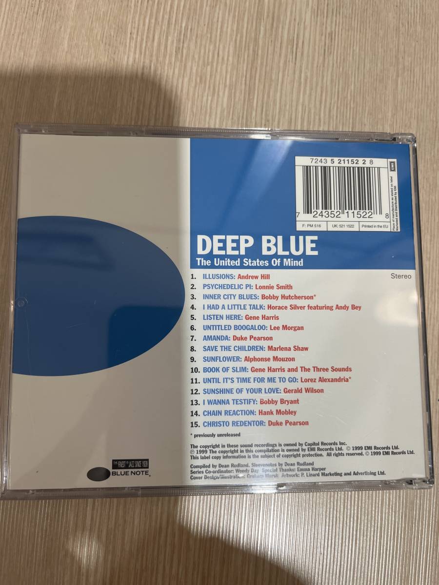 ブルー・ノート・オムニバスCD「deep blue(ディープ・ブルー)」輸入盤 ボビーハッチャーソン、リーモーガン、ハンクモブレー他の画像2