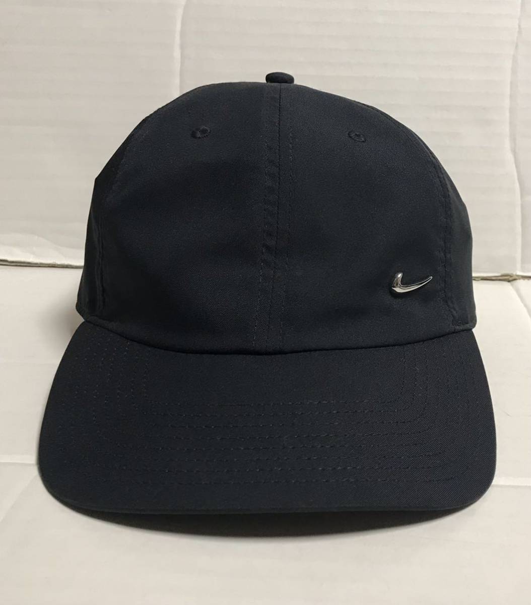 送料無料 NIKE ナイキ HERITAGE86 Metal Swoosh メタル スウォッシュ キャップ CAP 帽子 ブラック 黒 ユニセックス_画像3