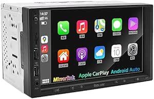 KASUVARカスワー カーオーディオ 7インチ2DINディスプレイオーディオ/ステレオレシーバー 有線Apple CarPlay_画像1