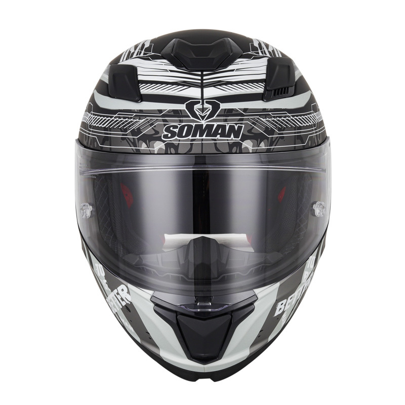 新入荷 フルフェイスヘルメット バイクヘルメット システムヘルメット オートバイ ヘルメット SOMAN DOT認証 男女兼用 I -サイズ:L_画像4