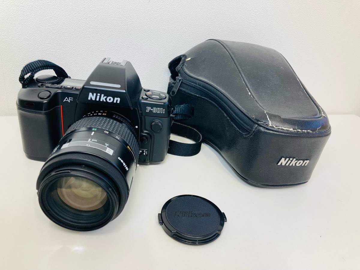 【5007】　★1円スタート　Nikon ニコン F-801S 一眼レフフィルムカメラ AF NIKKOR 35-105mm 1:3.5-4.5 レンズ 通電_画像1