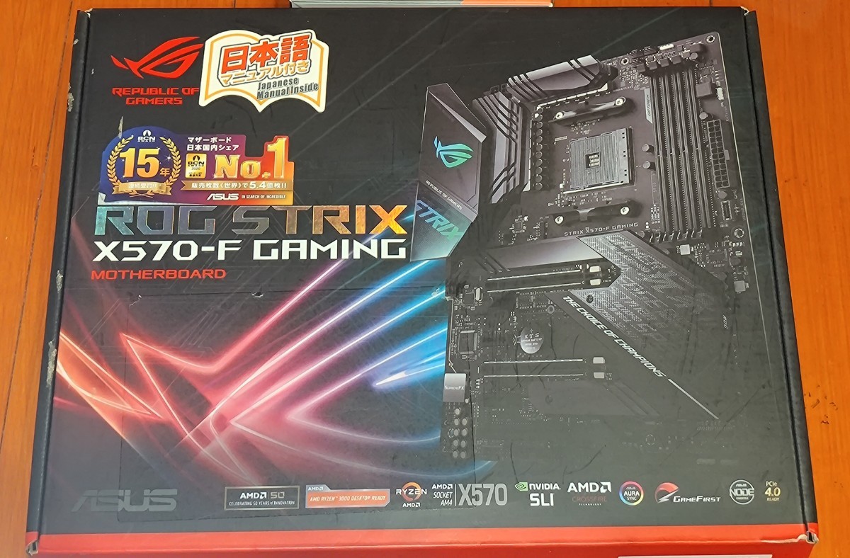 Ryzen9 5900x X570マザーボード Socket 3900X ROGSTRIX X570-F GAMING　マザーボードCPUセット_画像3