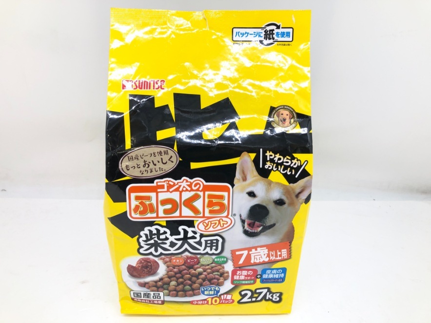 【送料無料】シニア ゴン太のふっくらソフト 柴犬用 7歳以上用 2.7kg 犬 ドライフード 国産品 ◆賞味期限 2024年9月_cocoroヤフオク店