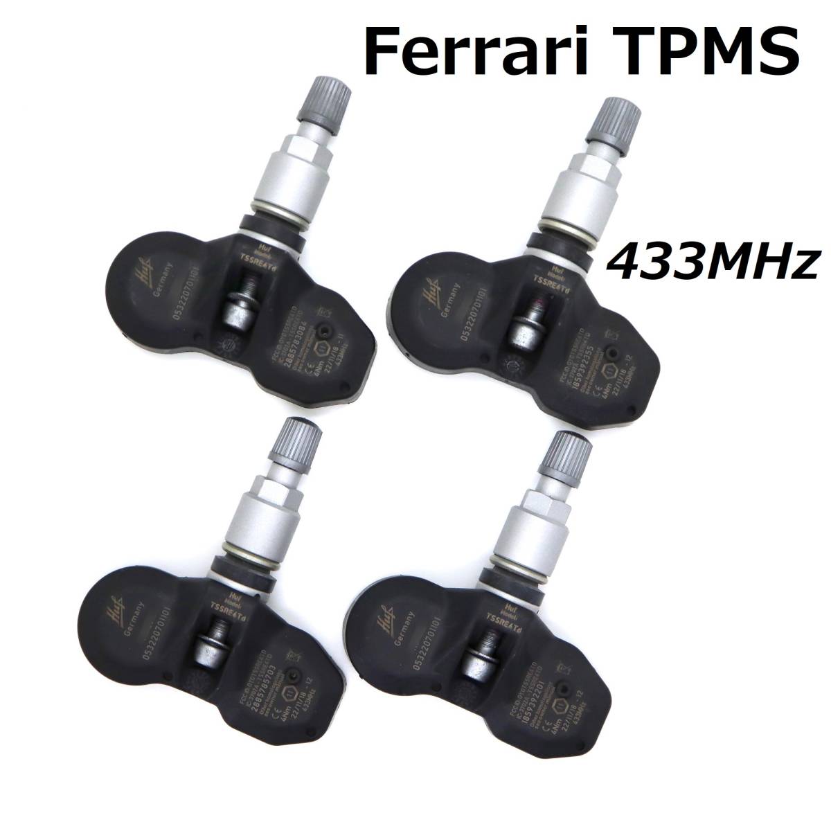 【在庫有】 Ferrari 純正同等品 433MHz 新品 フェラーリ TPMS 空気圧センサー F430 458 488 F12 FF カリフォルニア ラフェラーリ ホイール