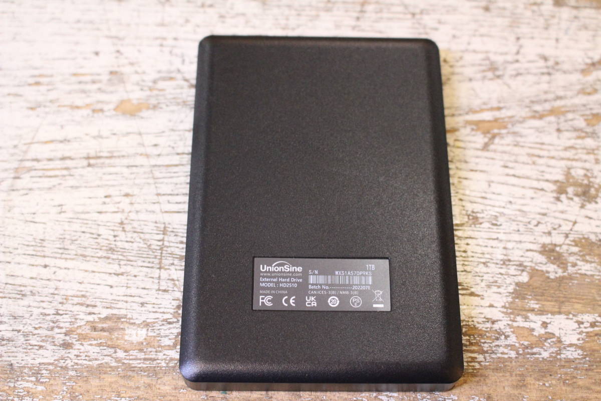 unionsine / Union автограф установленный снаружи жесткий диск hd2510 HDD портативный жесткий диск 1TB USB3.0 черный супер тонкий 