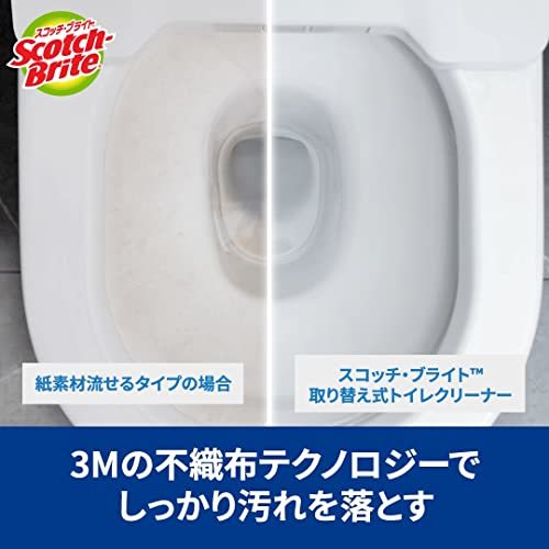 3M トイレ掃除 トイレブラシ 使い捨て スポンジ 洗剤付 取替18個 スコッチブライト_画像4