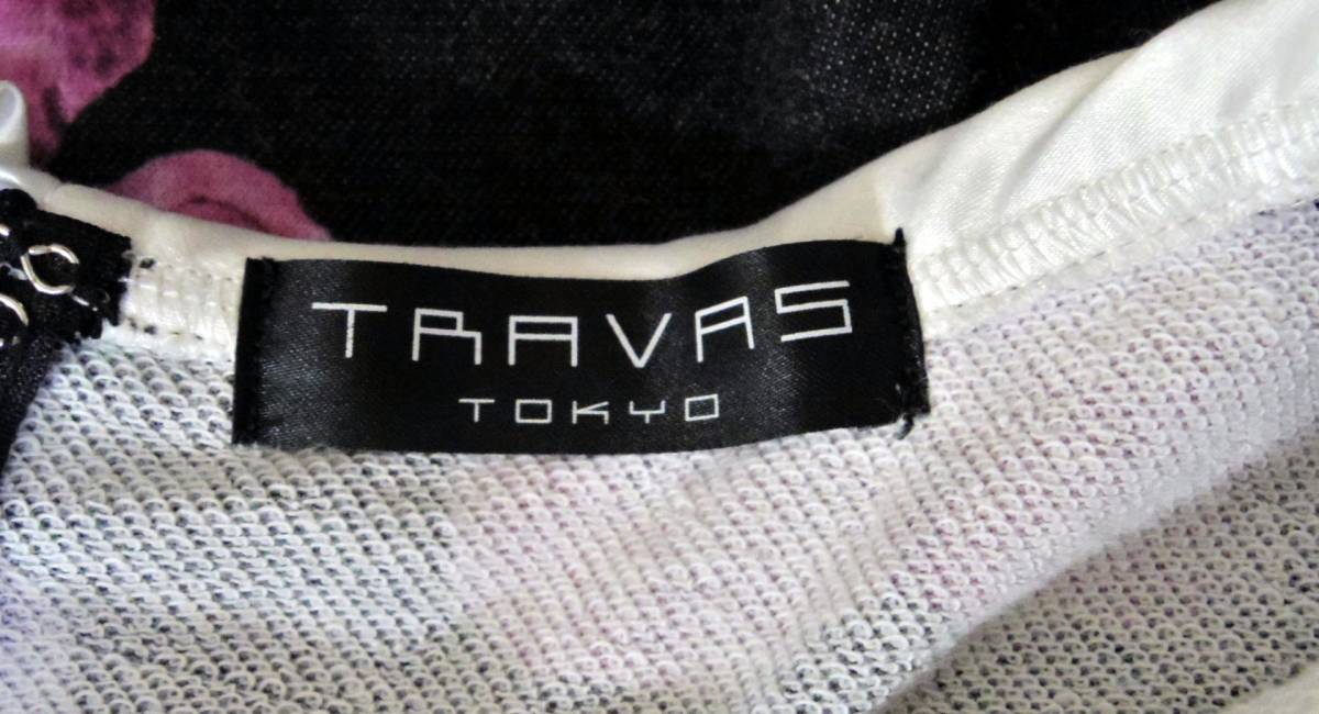 即決！！TRAVAS TOKYO クマ 熊 ベアー ワンピース ドレス ブラック ピンクパープル　中古　Fサイズ　_画像7