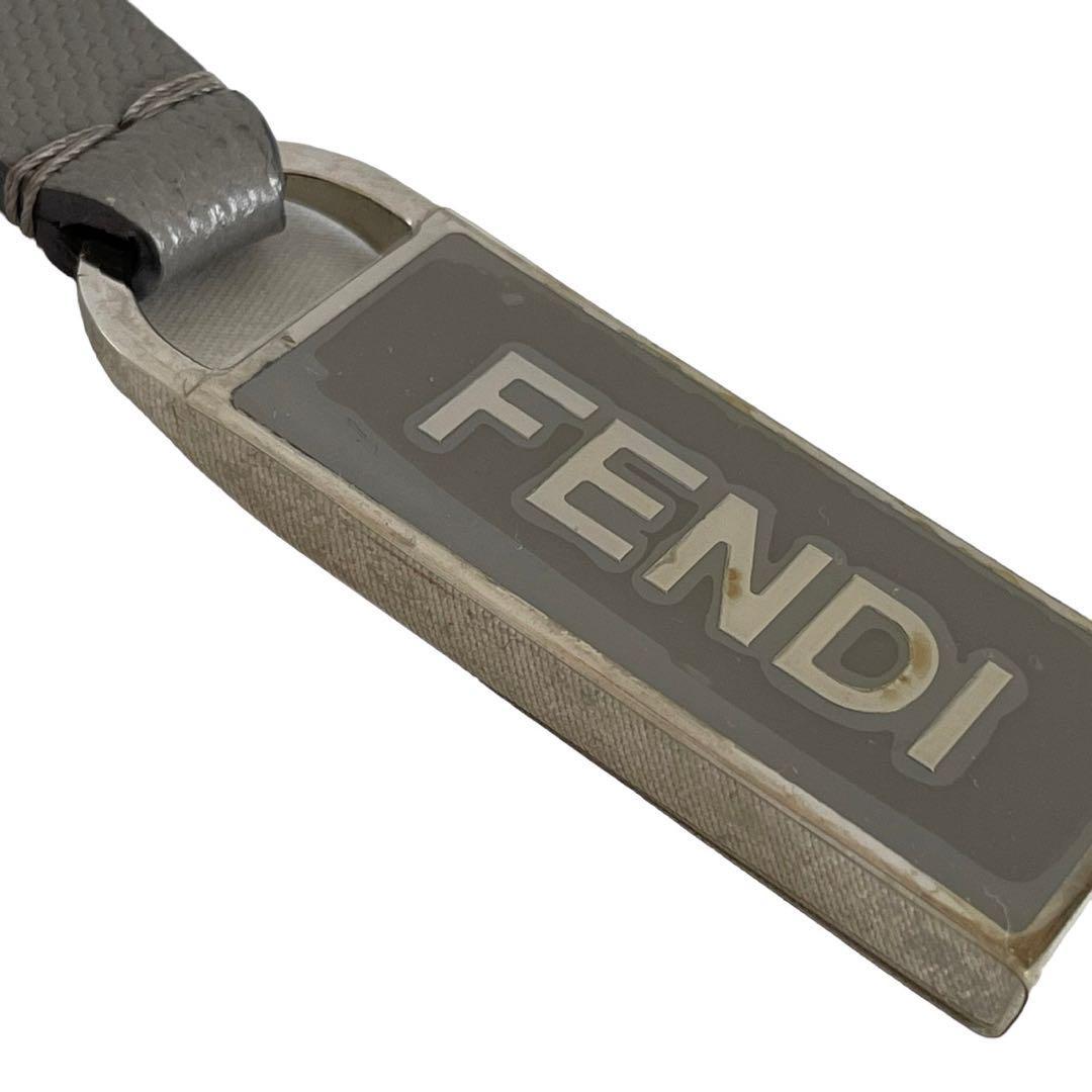 FENDI Fendi key holder bag charm key ring Logo beautiful goods 