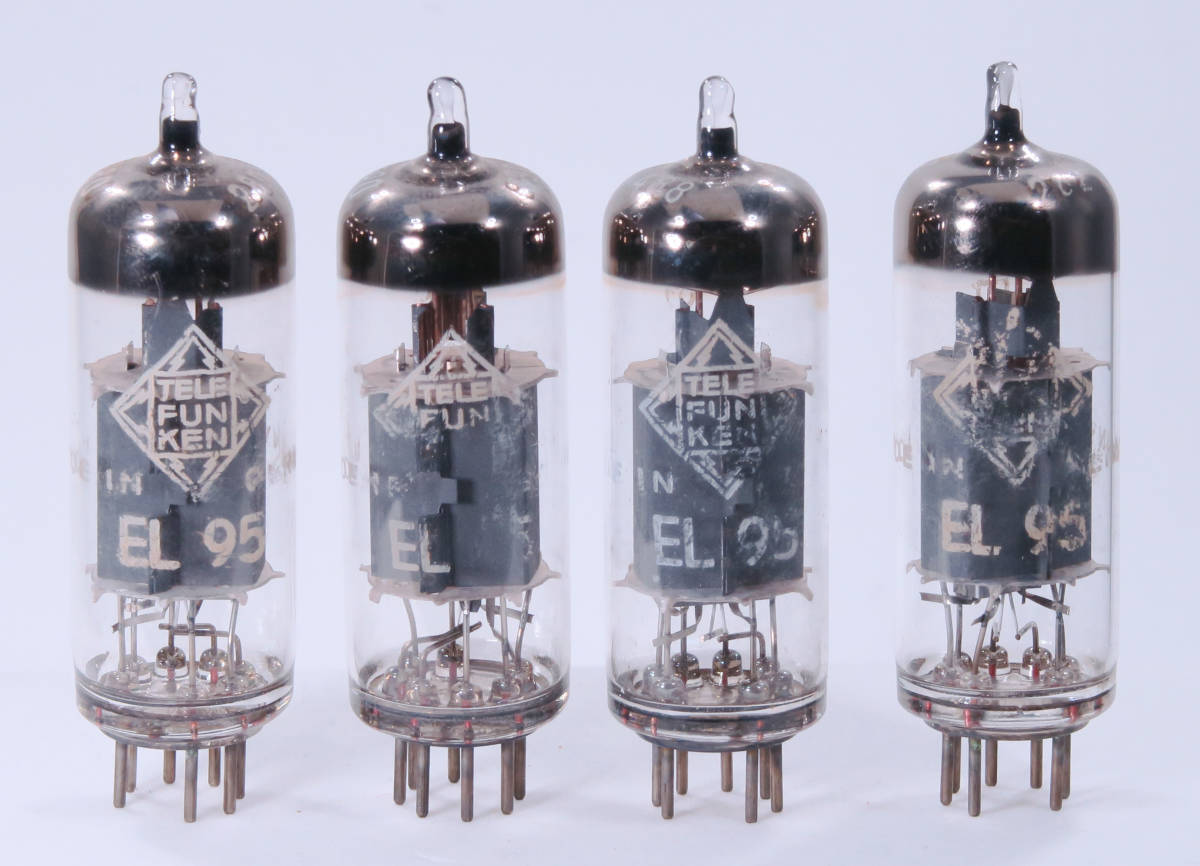 ◆ビンテージ真空管◆EL95◆TELEFUNKEN（ダイヤマーク）　中古品◆箱なし・測定データ付き ４本_画像1