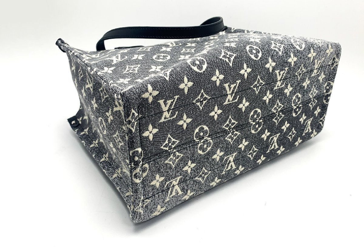 LOUIS VUITTON ルイヴィトン モノグラム ジャガード デニム オンザゴーMM M46448 トートバッグ ショルダーバッグ 2wayバッグ 鞄 カバン