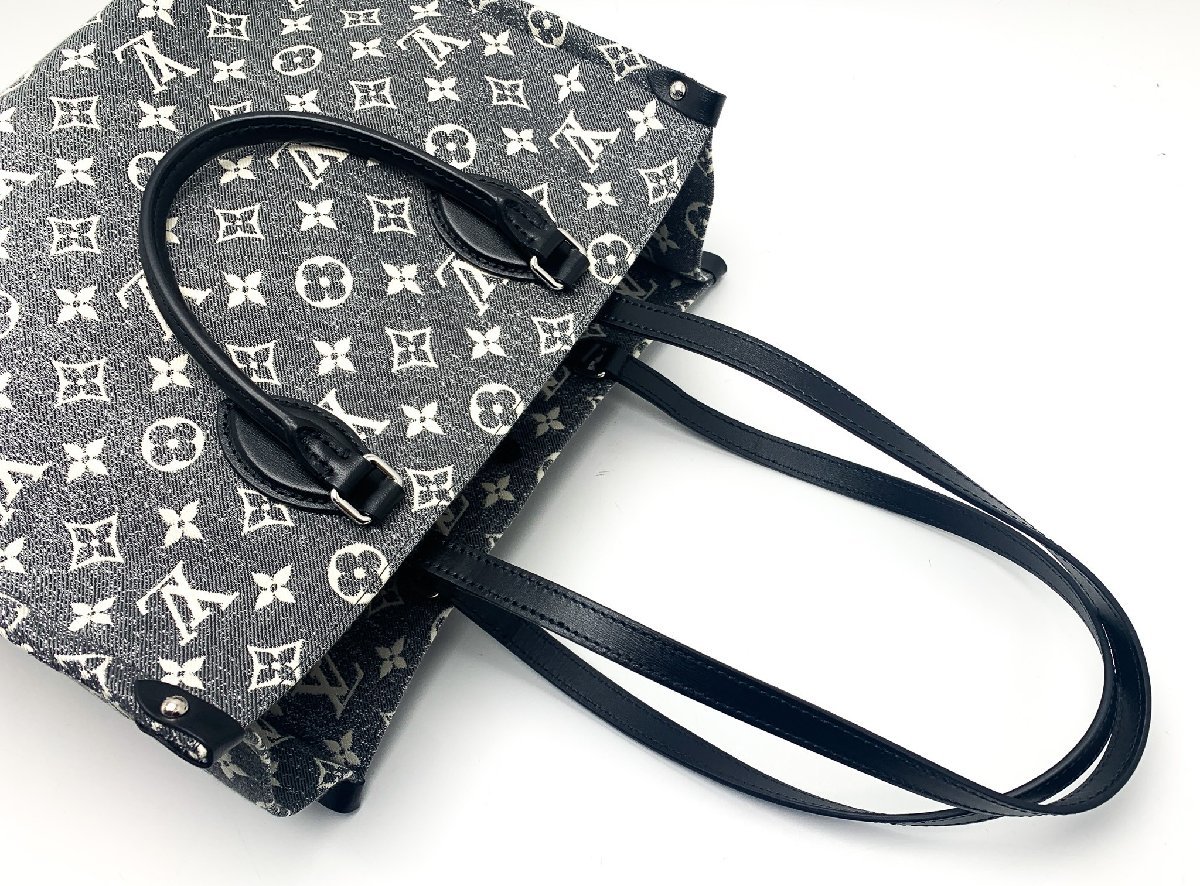 LOUIS VUITTON ルイヴィトン モノグラム ジャガード デニム オンザゴーMM M46448 トートバッグ ショルダーバッグ 2wayバッグ 鞄 カバン_画像6