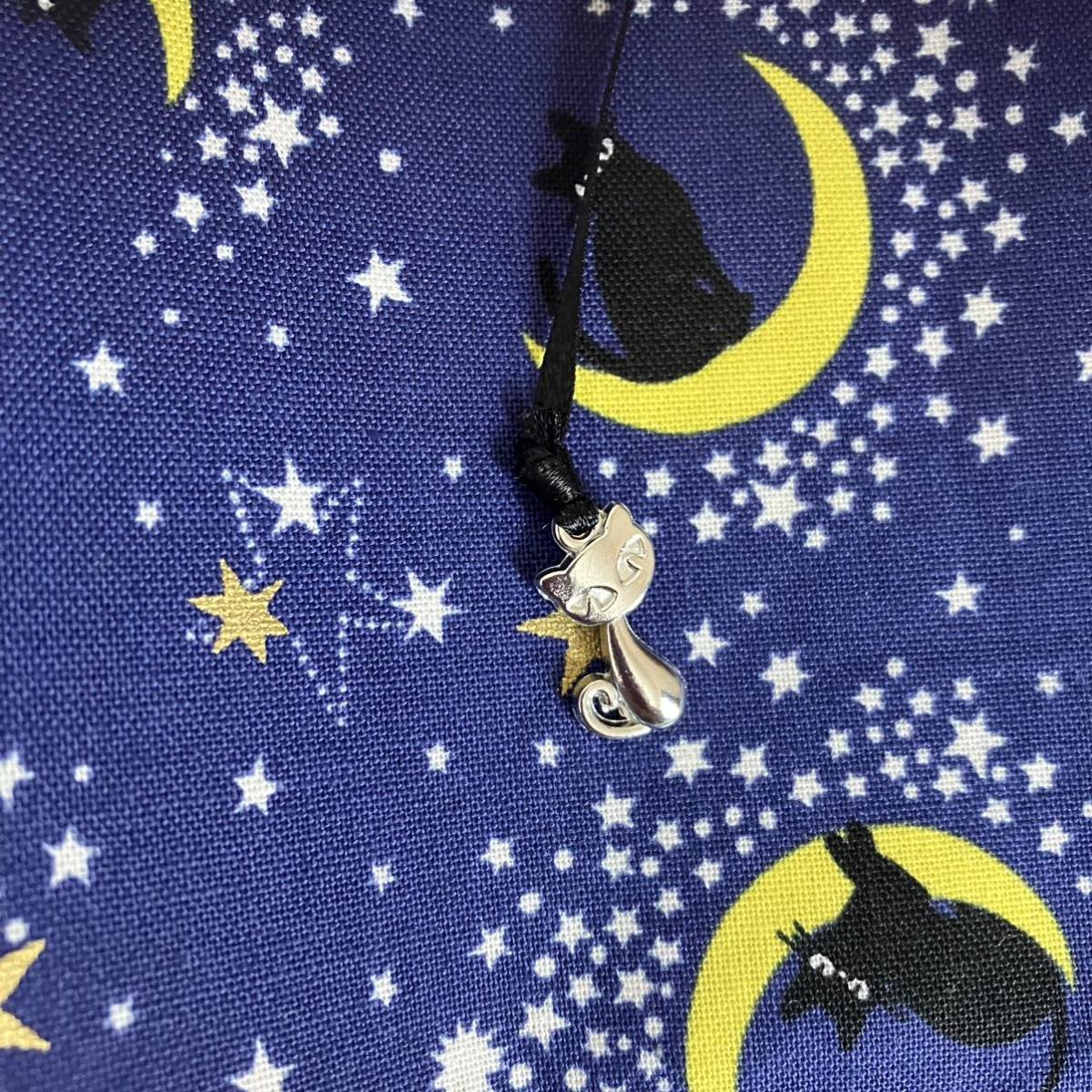 【文庫本ブックカバー】月夜と黒猫×ネコチャームの画像4