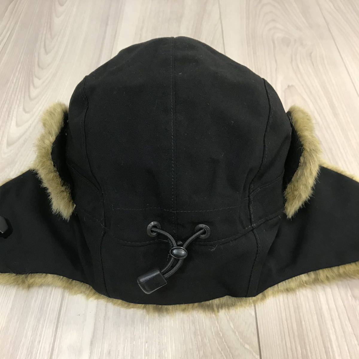 美品 L THE NORTH FACE Novelty Frontier Cap NN41708ノベルティ フロンティア フライト ボンバー キャップ 帽子 ファー ハット ブラック_画像5