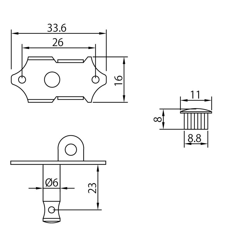 新品 ギター用糸巻き アリアAT-280A 3:3/L3R3_画像2