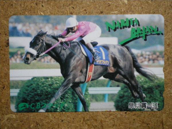 I1402・ナリタブライアン　競馬　テレカ_画像1