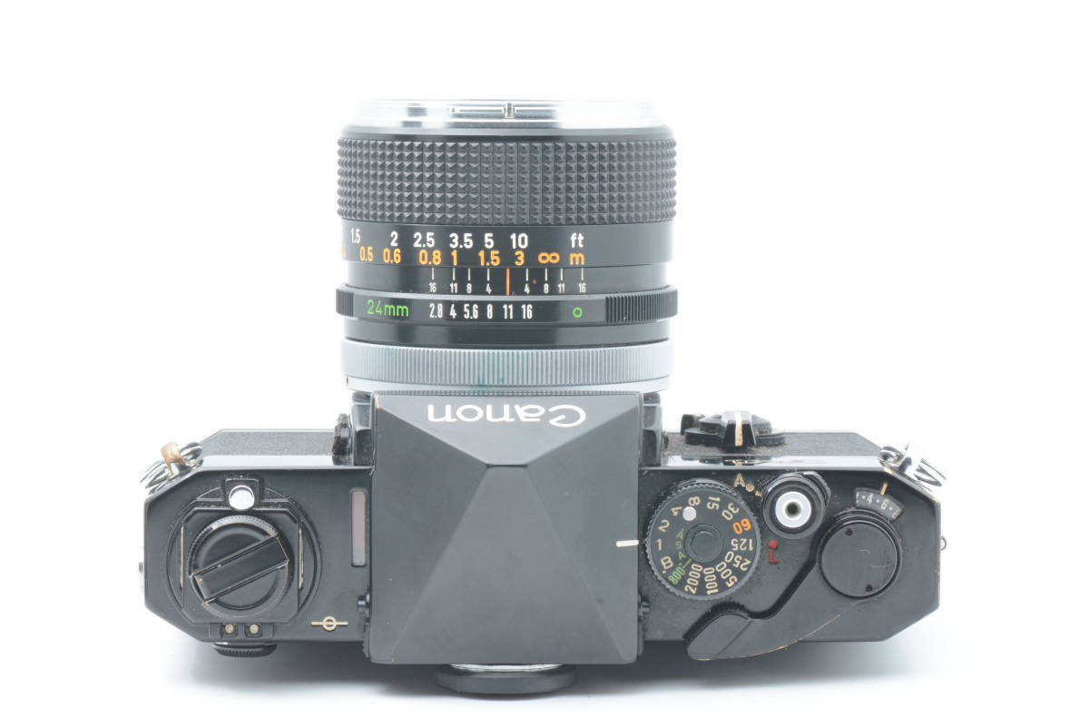 ★極上品★キヤノン Canon F-1 + FD 24mm F2.8 フィルム マニュアルフォーカス 一眼レフカメラ　＃822L0011_画像4