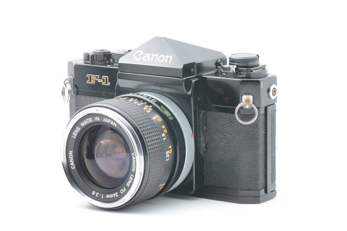 ★極上品★キヤノン Canon F-1 + FD 24mm F2.8 フィルム マニュアルフォーカス 一眼レフカメラ　＃822L0011_画像3