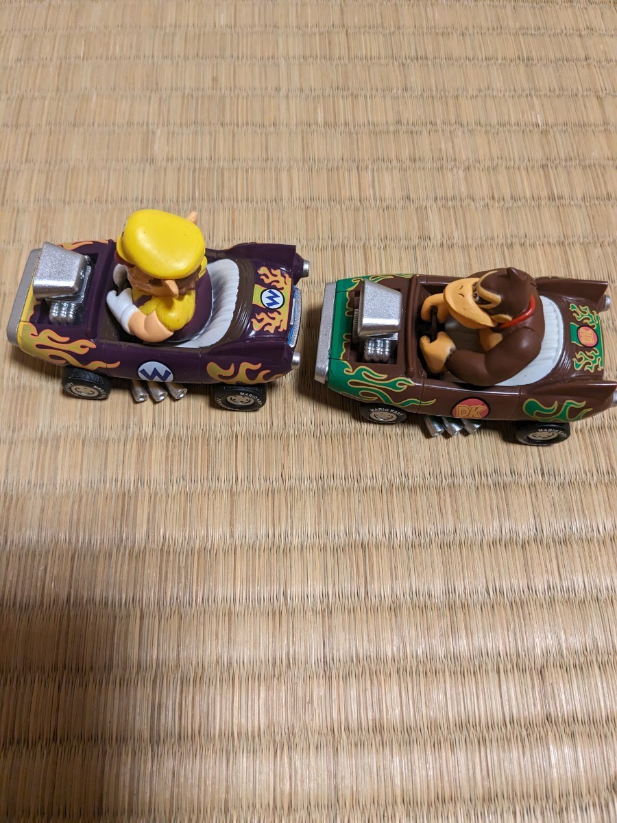  super Mario pull-back car wa rio Donkey Kong 2 piece set Mario Cart minicar mascot figure 