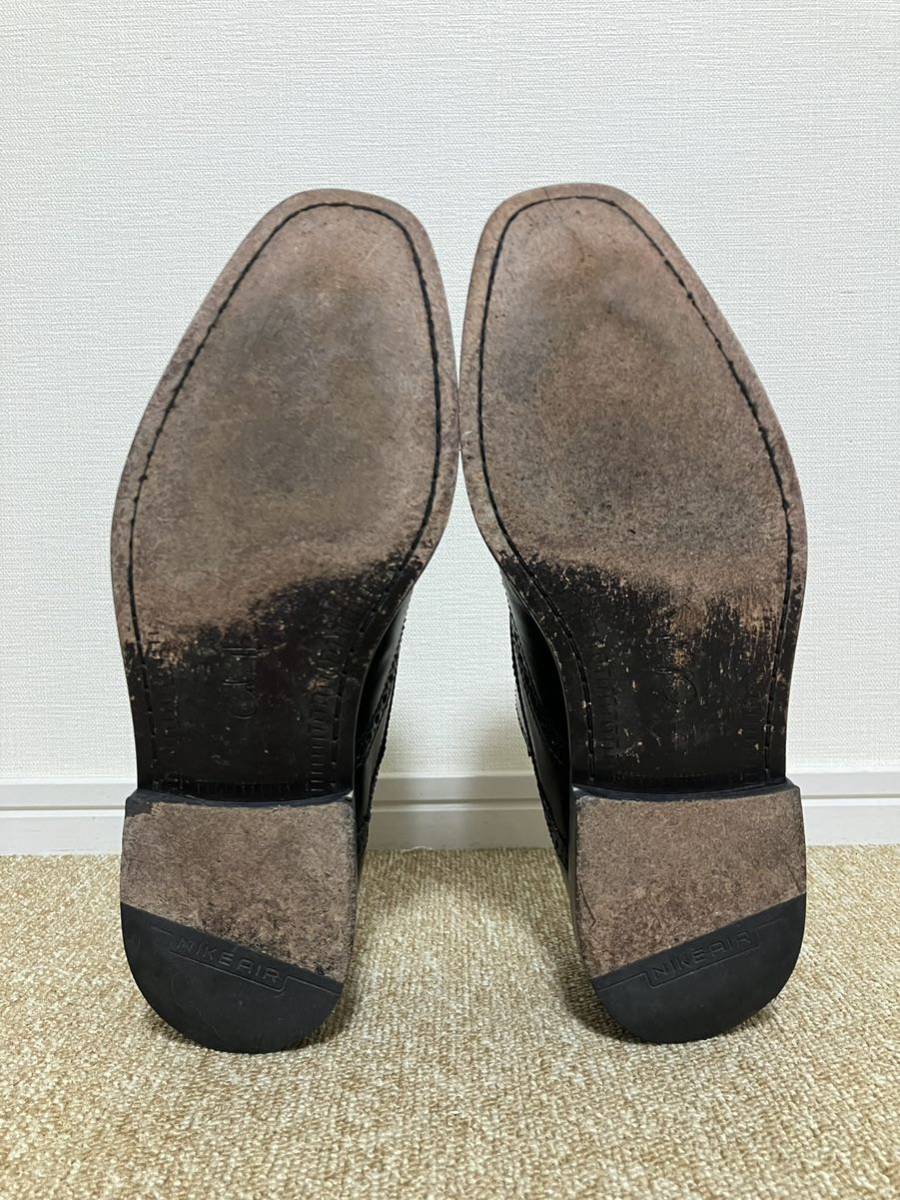 G568☆送料無料☆美品 COLE HAAN/コールハーン『MEN'S 8 1.2M CO7680 U G9』ウィングチップ ビジネスシューズ サイズ 8 1/2M(26.0CM) BLK