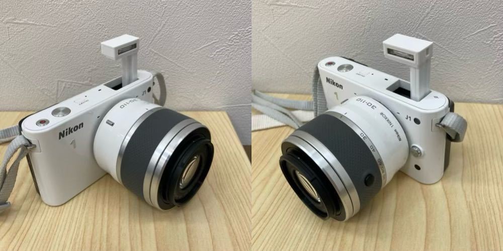 「H5829」Nikon ニコン J1 デジタルミラーレス一眼レフ カメラ 30-110mm 1:3.8-5.6 ジャンク_画像2