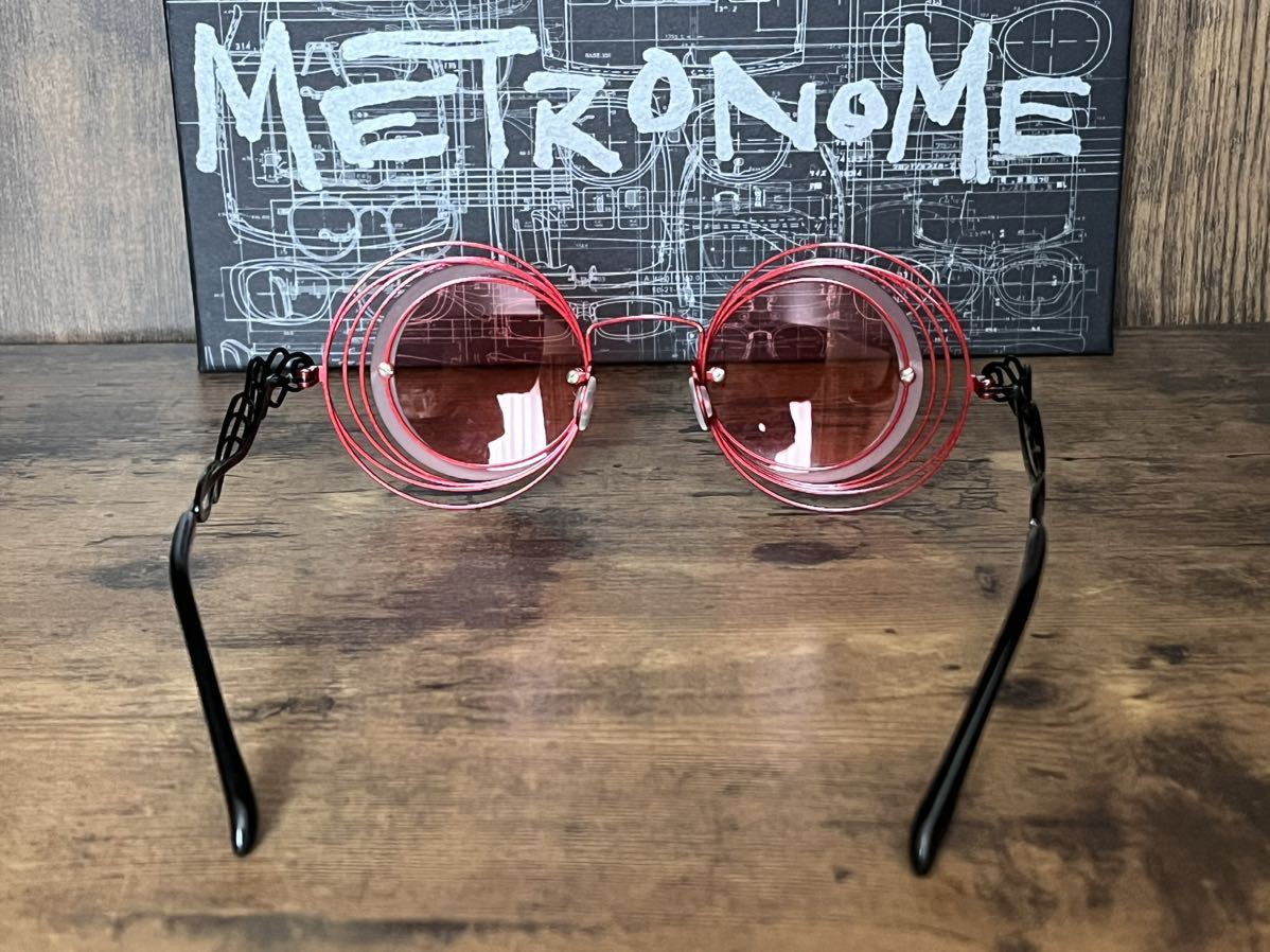 売上を被災地支援金に！定価69,000円 METRONOME eyewear 未使用品NoiseOrchestra カラーC2 メトロノームアイウェア赤ノイズオーケストラ_画像5