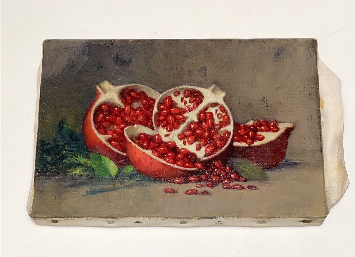 * genuine work * Nakamura .. male [ pomegranate ] SM oil painting rear rhythm flower . woman beautiful exhibition super preeminence . Broad way new person exhibition three seat 