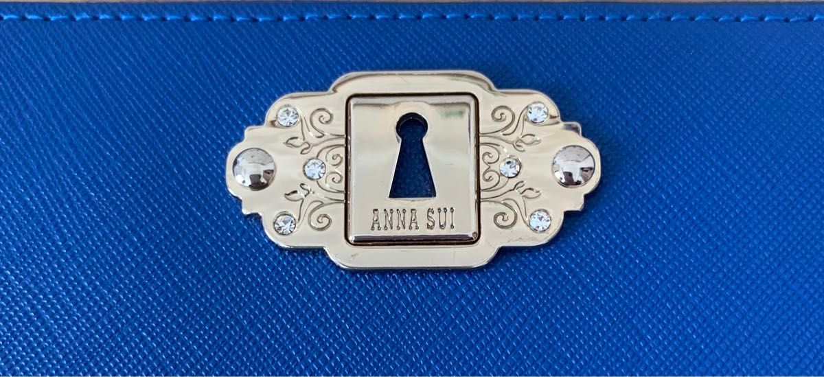 ANNA SUI ドリーム ラウンド長財布 ブルー 