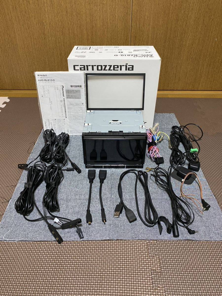 動作確認済 美品 2019年データ カロッツェリア carrozzeria AVIC-RZ810-D HDMI変換ケーブル マイク USB延長ケーブルその他セット_画像1