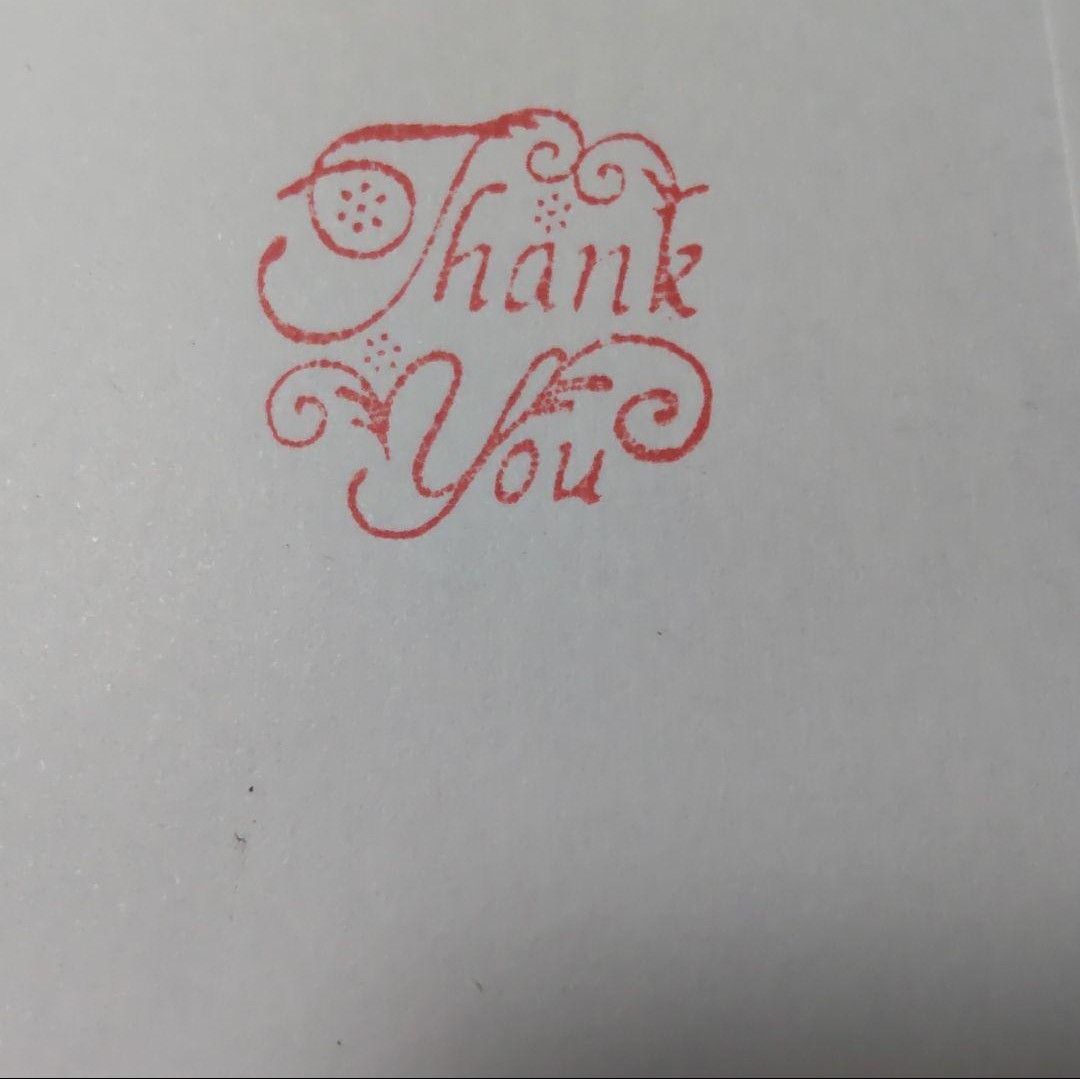 ♪サンキュー はんこ スタンプ thank you stamp