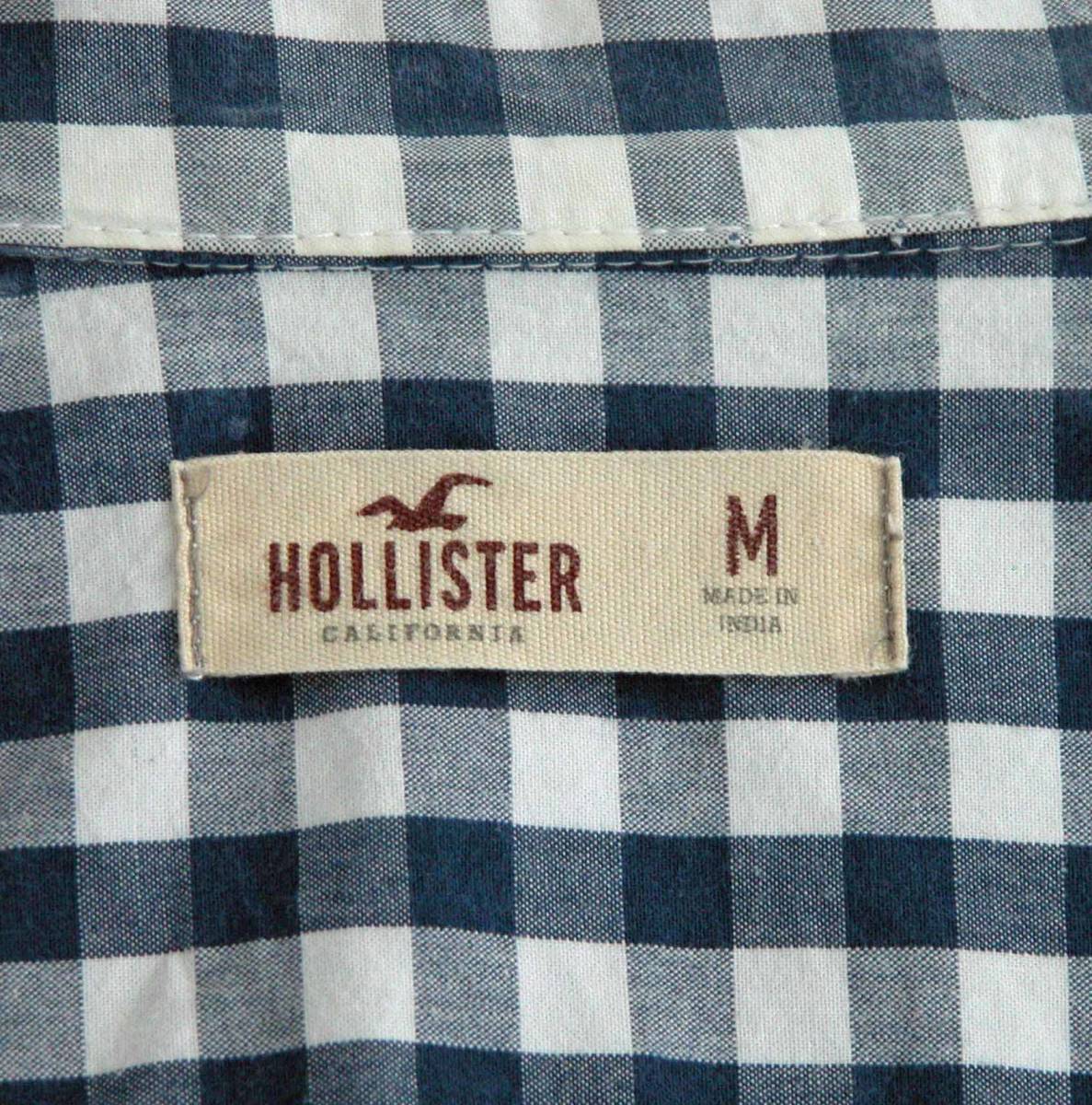 Abercrombie＆Fitch　HOLLISTER ホリスター　ボタンダウン　シャツ　ギンガムチェック　Ｍサイズ_画像2