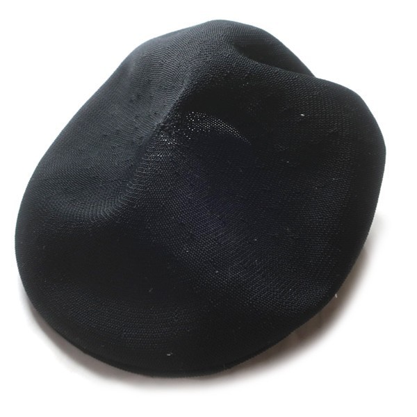 超人気モデル! 90s イギリス 英国製 KANGOL カンゴール ヴィンテージ ロゴ刺繍 ハンチング ベレー 帽子 人気カラー ブラック 黒 メンズの画像3