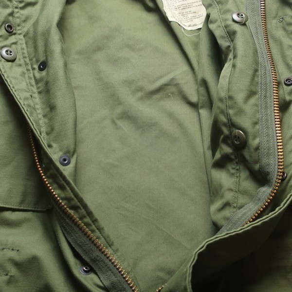 超名作! 70s U.S,ARMY アメリカ 米軍 ヴィンテージ M-65 ミリタリー フィールド ジャケット カーキ 緑 リサイズ SMALL REGULAR メンズ古着_画像8