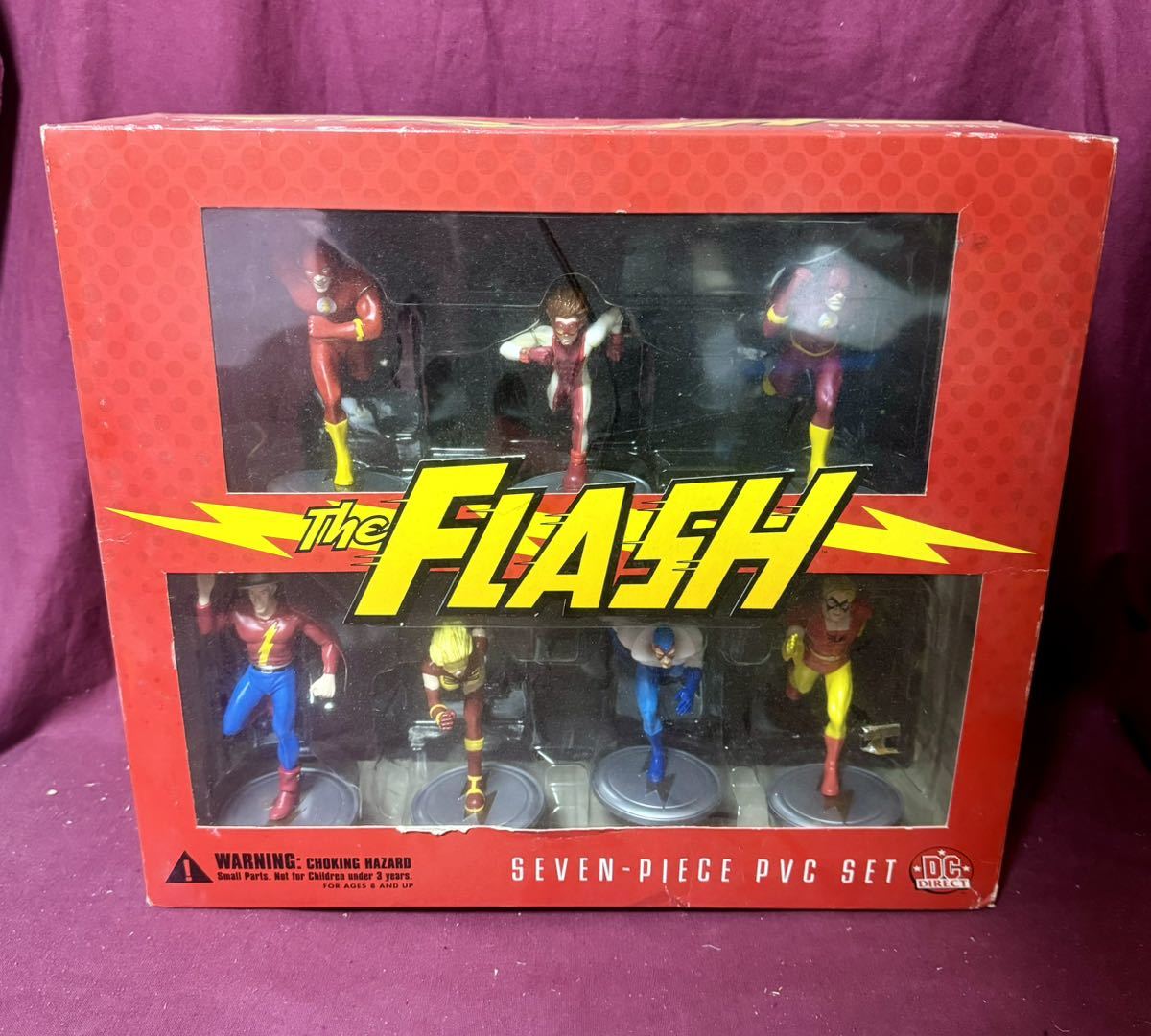 '00 DC DIRECT『The FLASH』SEVEN PIECES PVC SET フラッシュ PVC フィギュア DC COMICSの画像1