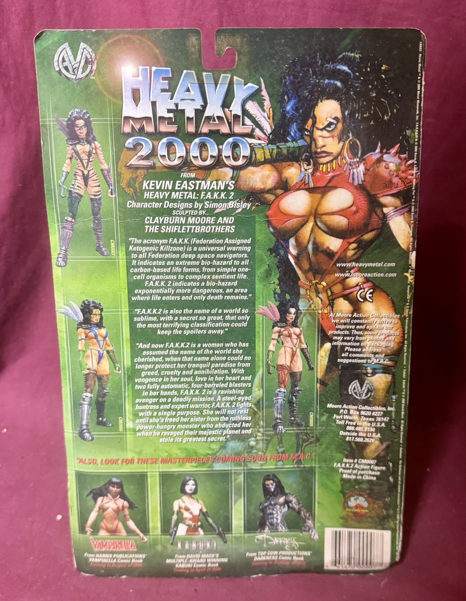 '00 MOORE『HEAVY METAL 2000 F.A.K.K.2』ヘヴィメタルFAKK2 アクションフィギュア Julie Stram 限定版 CAMOUFLAGE サイモン・ビズレーの画像3