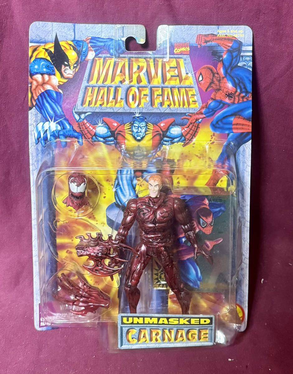 \'97 TOYBIZ[MARVEL HALL OF FAME]UNMASKED CARNAGE action figure car ne-jiSPIDER-MAN Spider-Man 