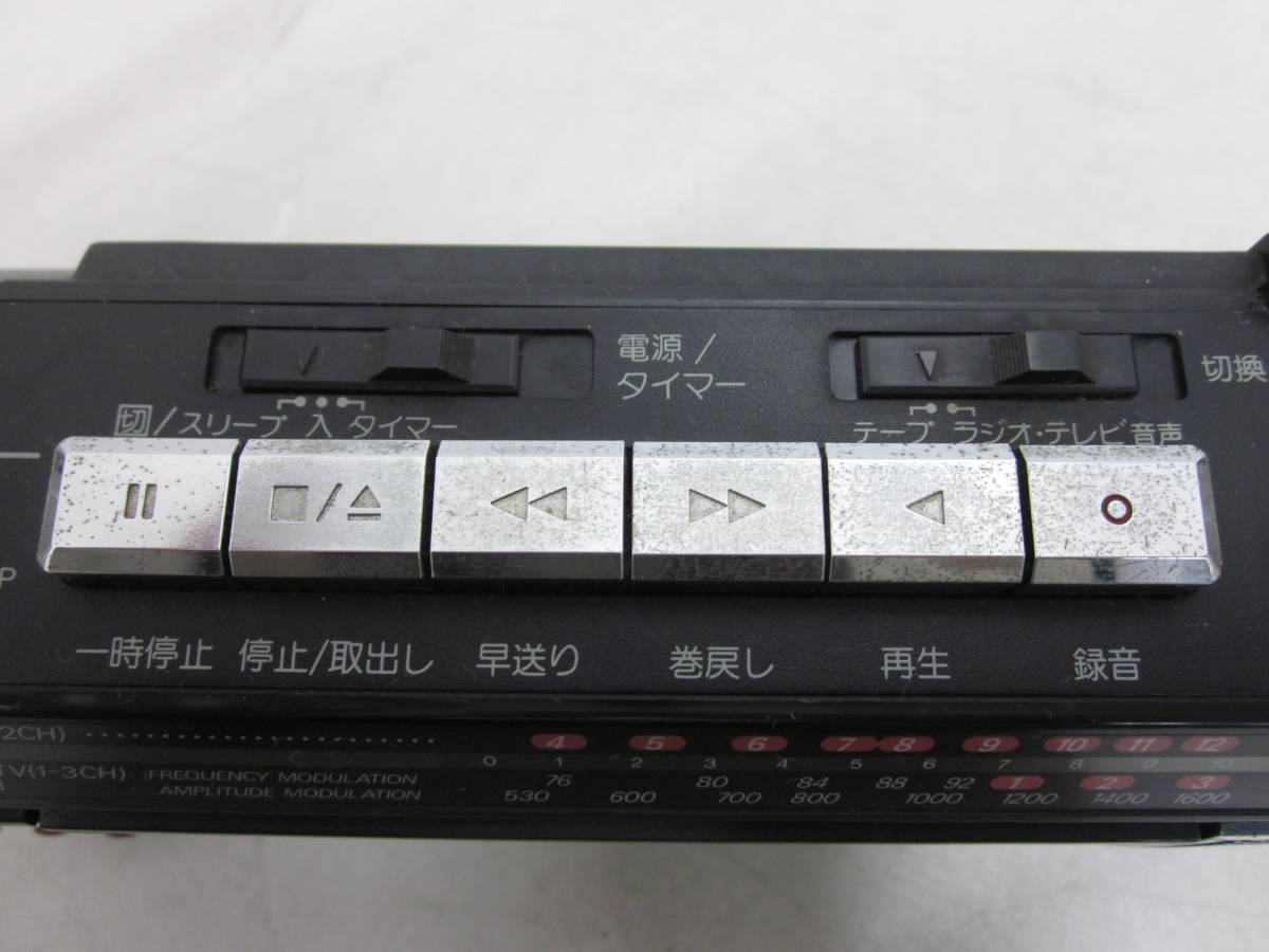 【Victor ラジオカセットレコーダー RC-S180BK】ラジカセ 昭和レトロ 中古品の画像2