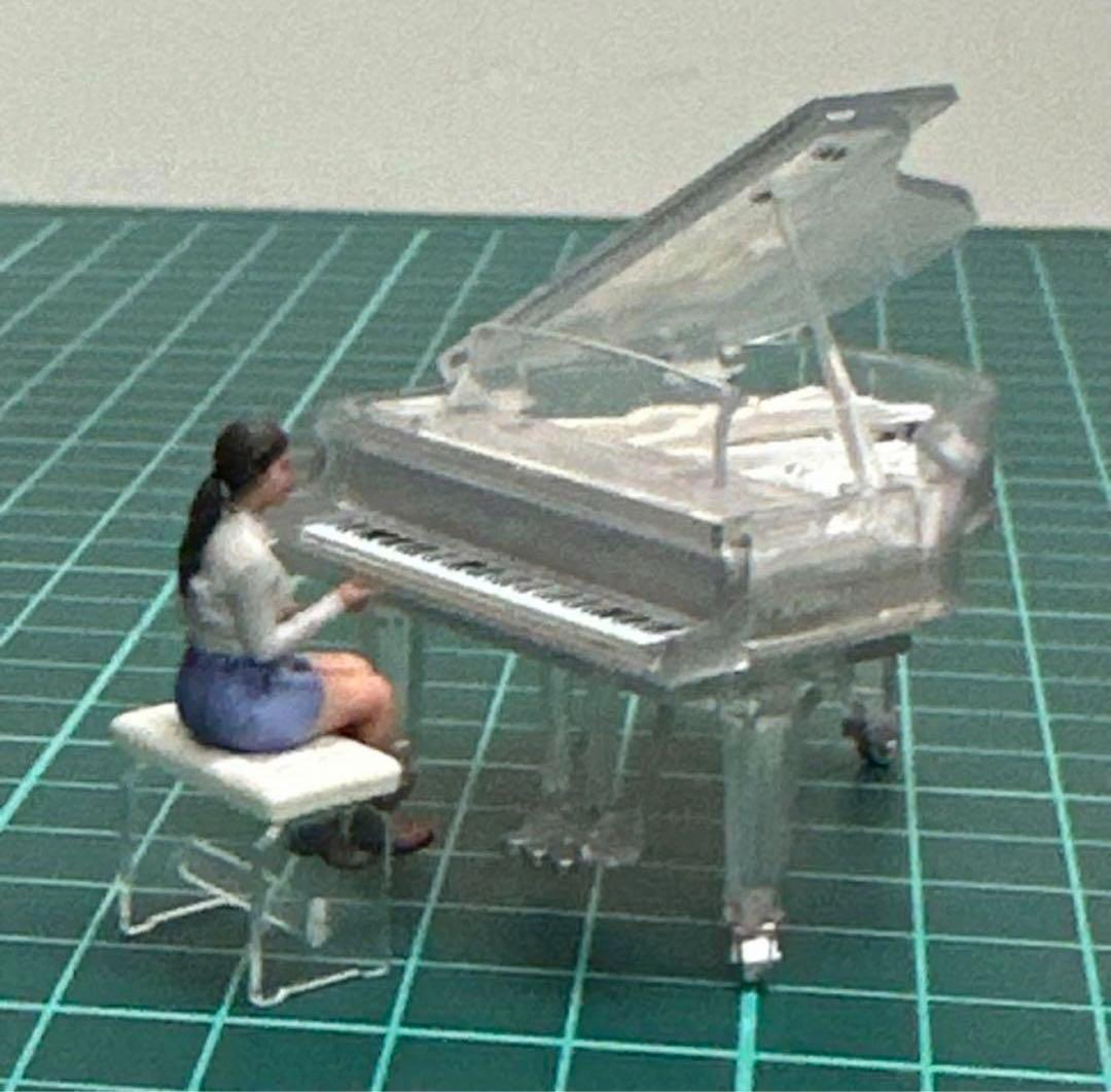 ミニチュア　ピアノの椅子　クリスタルピアノに　フィギュアに　1/64より大　KAWAIミニチュアコレクションサイズ　ガチャに_画像8