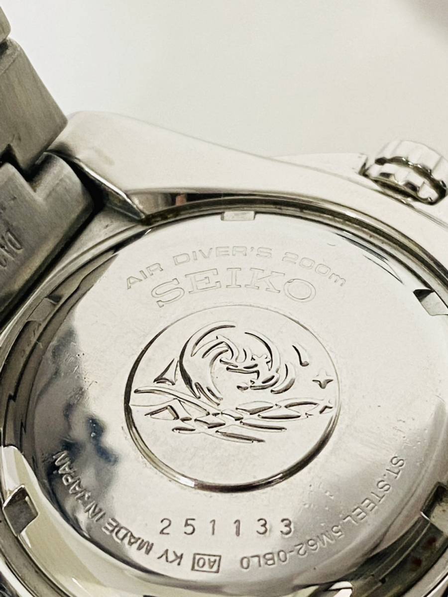 ◆SEIKO　セイコー　5M62-0BL0　KINETIC　SCUBA　スキューバ200　腕時計　稼動品◆_画像6