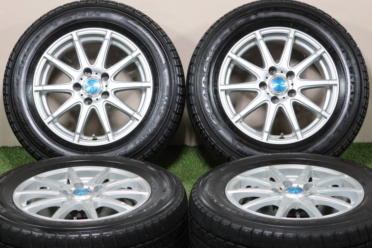 ＜スタッドレスタイヤ付＞D.O.S Modica II 16in 6.5J+40 PCD114.3 グッドイヤー アイスナビZEAII 215/65R16 アルファード ヴェルファイア_画像1