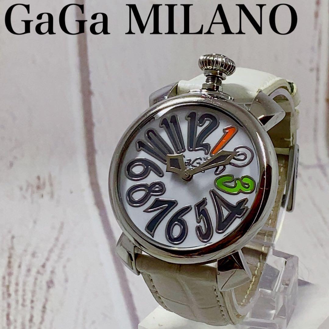 魅惑【電池交換済】メンズ腕時計Gaga Milanoガガミラノマヌアーレ2627_画像1