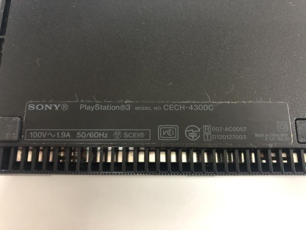 A11-119-0111-035ソニーＰｌａｙｓｔａｔｉｏｎ３　チャコール・ブラック　５００ＧＢ　CECH-4300C １スタ ジャンク品 動作未確認 部品取り_画像7