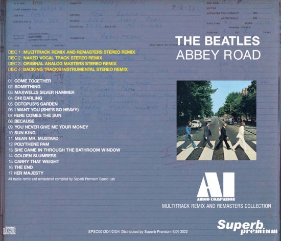 THE BEATLES / ABBEY ROAD : AI - AUDIO COMPANION (4CD)_画像2