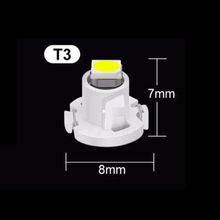 ハイラックス サーフ 215 T3 6個 T4.2 2個 1210 12V エアコンパネル 白 メーター球 ウェッジ LED SMD 1球 セット トヨタの画像4