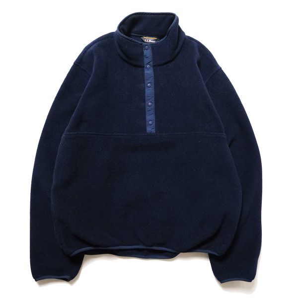 売れ筋がひ贈り物! 00's LLビーン L.L.Bean アウトドア オールド 旧タグ 00年代 ポーラテック ポケット付 ネイビー (M) 紺 フリースジャケット プルオーバー 男性用