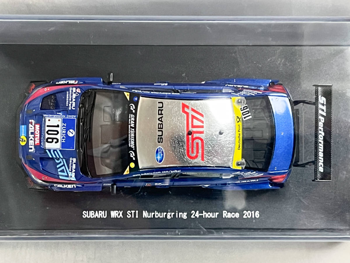 ケース未開封 エブロ 1/43 スバル WRX STI ニュルブルクリンク24時間 2016の画像8