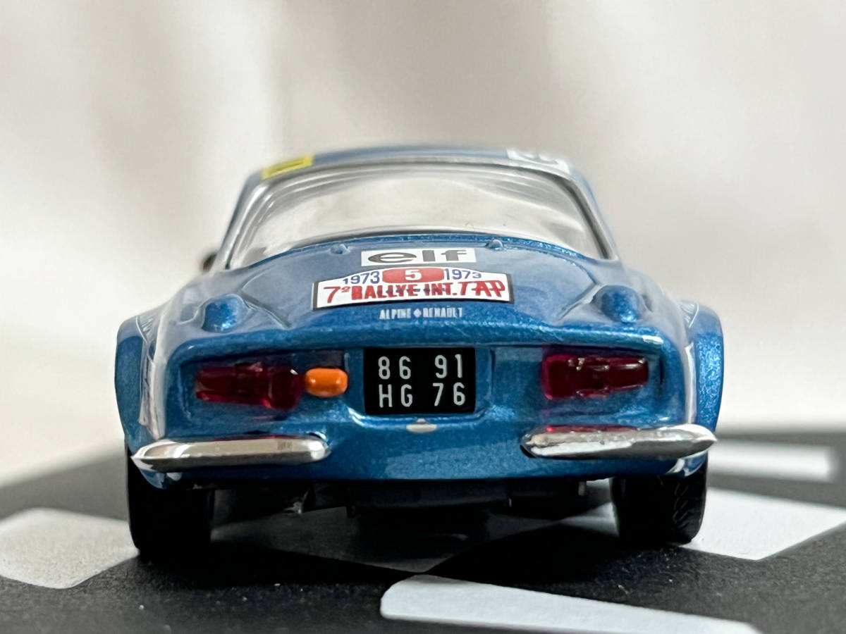 ラリーカーコレクション 1/43 アルピーヌ ルノー A110 1800 1973 ラリー・ポルトガル 優勝 ジャン＝リュック・テリエ_画像5