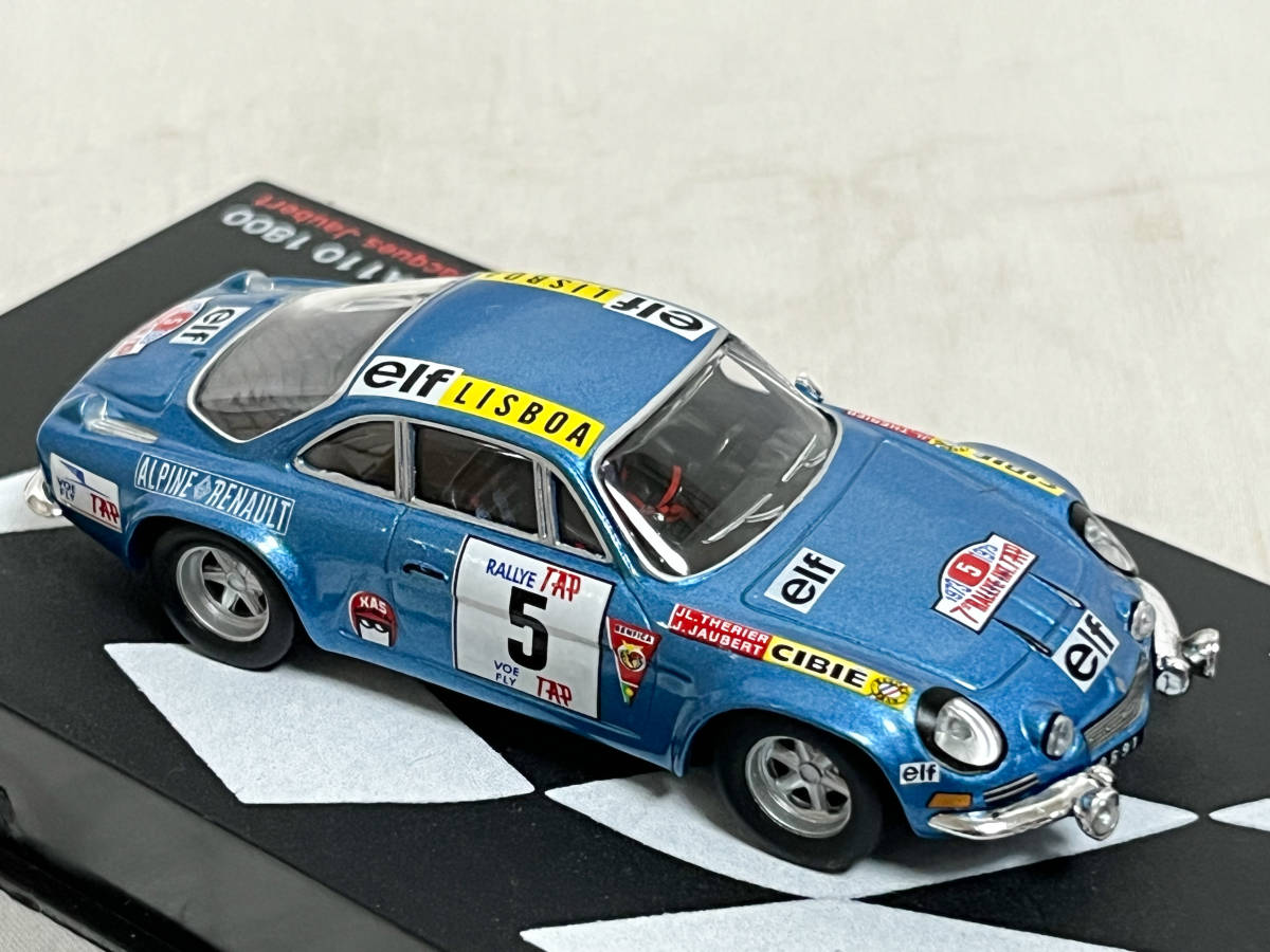 ラリーカーコレクション 1/43 アルピーヌ ルノー A110 1800 1973 ラリー・ポルトガル 優勝 ジャン＝リュック・テリエ_画像6