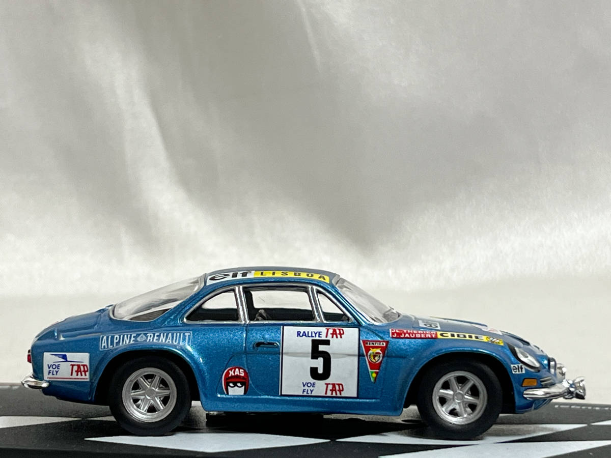 ラリーカーコレクション 1/43 アルピーヌ ルノー A110 1800 1973 ラリー・ポルトガル 優勝 ジャン＝リュック・テリエ_画像3