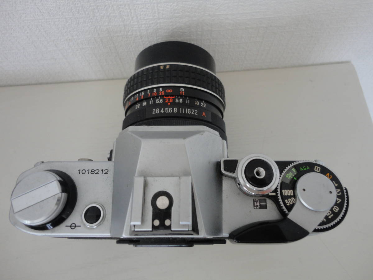 レトロ Canon キャノン AE-1 一眼レフ 28mm 2.8フィルムカメラ レンズセット 現状品_画像3